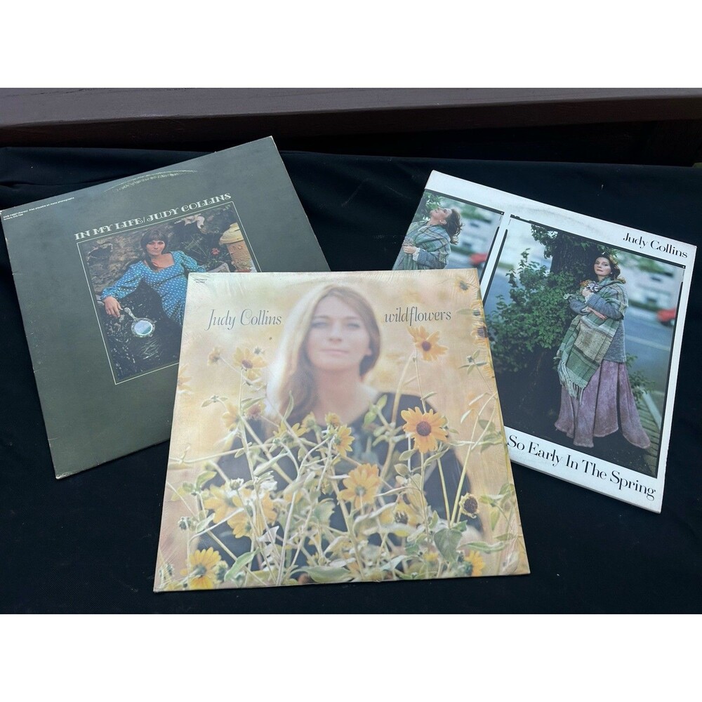 Judy Collins Record Lot of 3 Lp’s, Wildflower, In My life, So Early In Spring